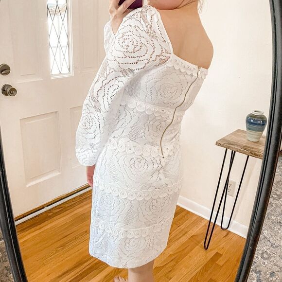 Lilly Pulitzer Zoella Lace Dress Resort White 2 - Picture 2 of 8